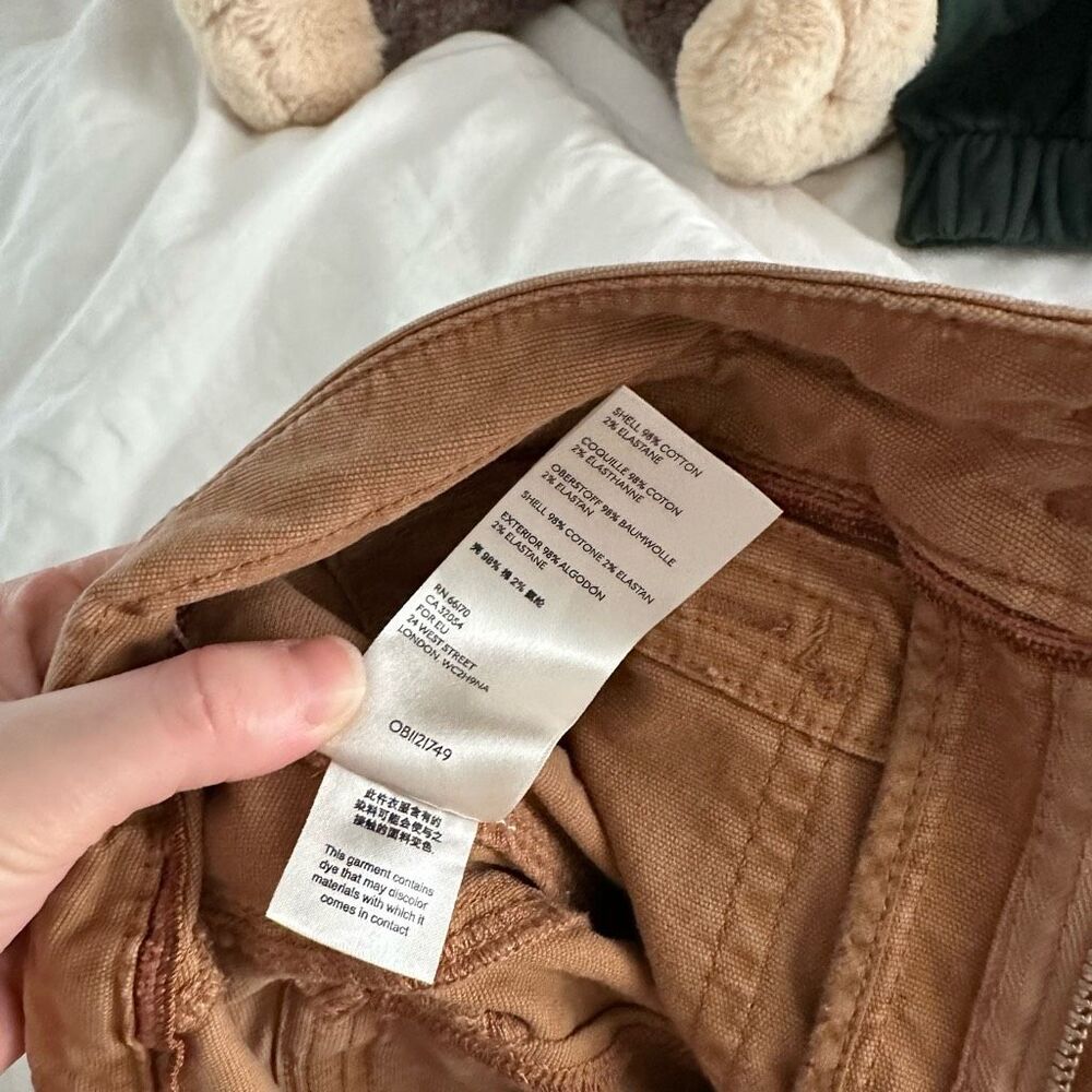Anthropologie Women’s Terra Cotta 27 The Wanderer Embroidered Utility Pant NWT - Picture 7 of 8